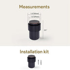 KHTUMEWARE 10 Pack 2-1/2 in Floor Door Stopper, Oil Rubbed Bronze Door Stop - Image 2