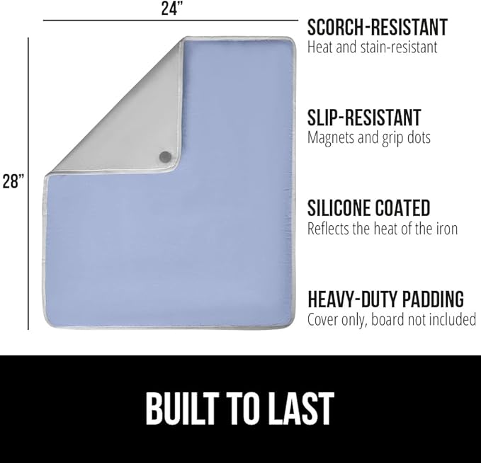 GORILLA GRIP Ironing Mat, Portable Iron Pad, Magnetic Cover - Image 2