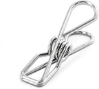 40 Pack Stainless Steel Small Clothes Pins Durable Clothes Pegs Multi-Purpose by FJCTER