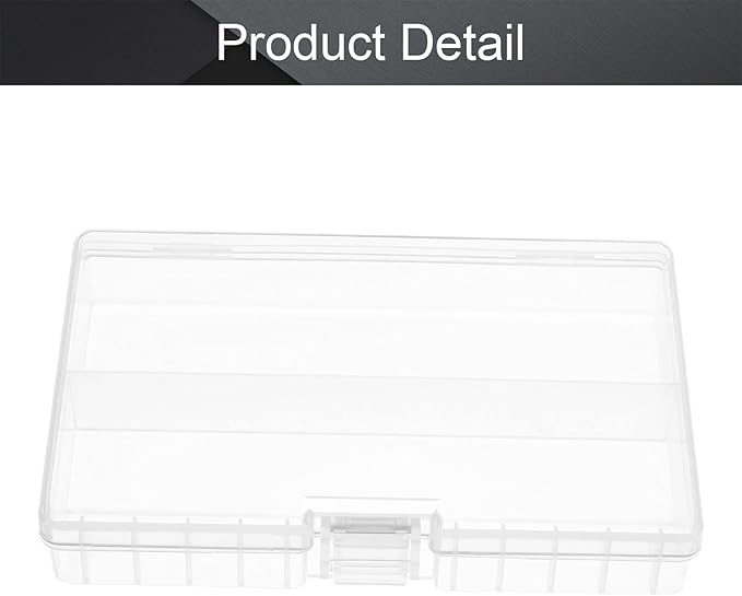 Fielect 48 x AA Battery Storage Case Holder Organizer Box Transparent - Image 4