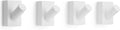 LARHN White Wall Hooks, Wall Mounted Coat Hooks by LARHN