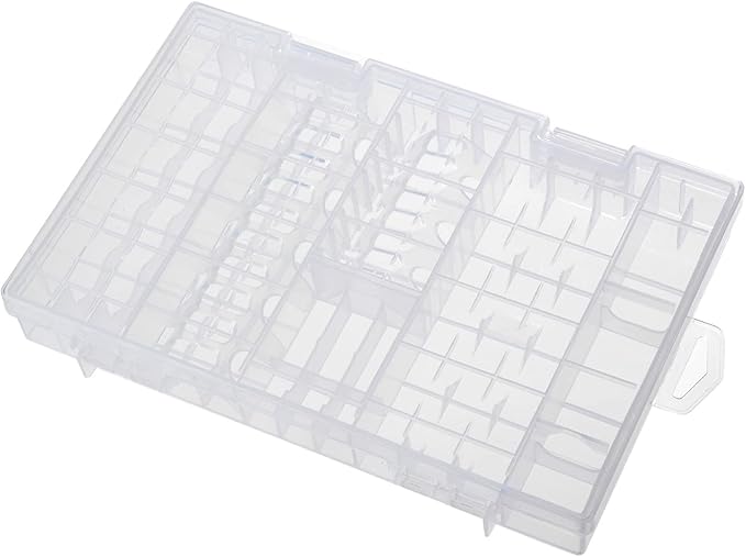 Heyiarbeit Battery Storage Box Battery Storage Case Transparent Holder by Heyiarbeit