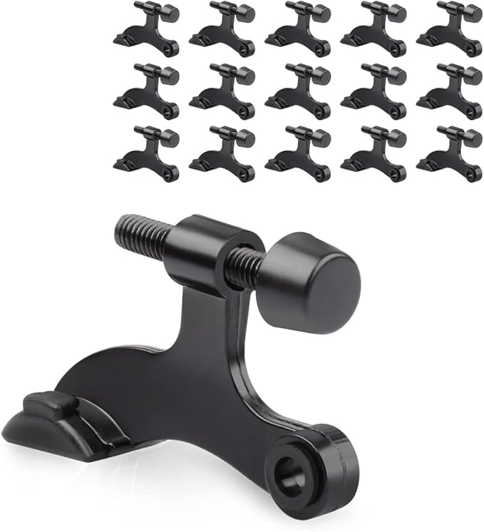 16 Pack Hinge Pin Door Stopper Black by KOVOSCH
