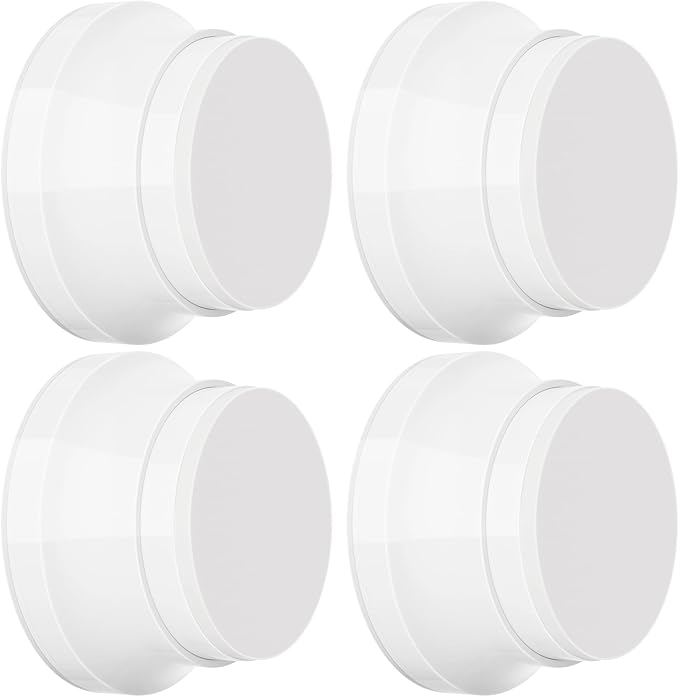4PC Door Stoppers for Wall, 1.65 x 0.9 Inch Door Knob Wall Protector by Sckeinwg