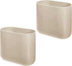 iDesign Small Slim Plastic Bathroom Trash Can, Garbage Can - Image 6