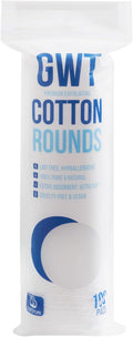 GWT Premium Cotton Rounds for Face, 100% Pure & Lint-Free Cotton Pads, Soft & by GWT