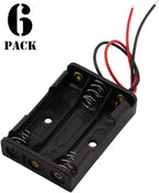 6 Pieces 3 Slots x 1.5V AAA Battery Case Holder Battery Spring Clip Storage Box - Image 4