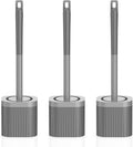 Toilet Brush, Compact Toilet Brush and Holder Set by EZKEY