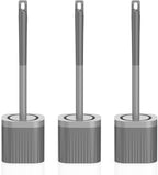 Toilet Brush, Compact Toilet Brush and Holder Set by EZKEY