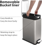 Bathroom Bin 10L, Small Kitchen Bins - Image 6