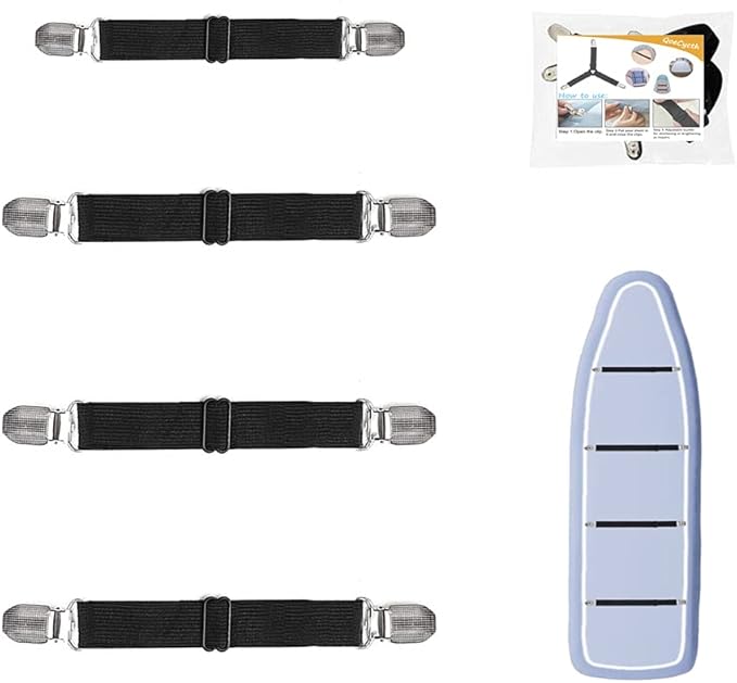 4Pcs Adjustable Crisscross Fitted Sheet Band Straps Grippers Suspenders by QoeCycth