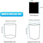 10 Gallon Drawstring Trash Bag Garbage Bag Trash Can Liner, 0.9 Mil - Image 7