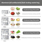 Reusable Aluminum Foil Bags, Freezer Safe & Leak Proof Stand Up Storage Bags - Image 3