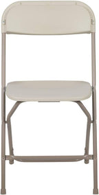 Flash Furniture Hercules™ Series Plastic Folding Chair - Beige - 2 Pack 650LB Weight Capacity Comfortable Event Chair-Lightweight Folding Chair - Image 9