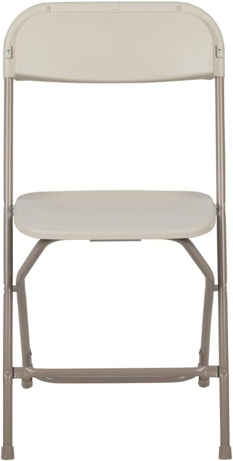 Flash Furniture Hercules™ Series Plastic Folding Chair - Beige - 2 Pack 650LB Weight Capacity Comfortable Event Chair-Lightweight Folding Chair - Image 9