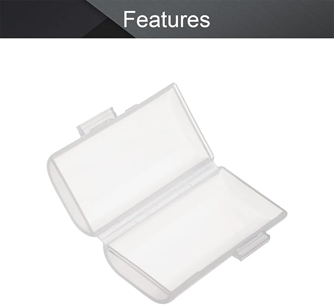 Fielect 2 x AAA Battery Storage Case Holder Organizer Box Transparent 5Pcs - Image 3