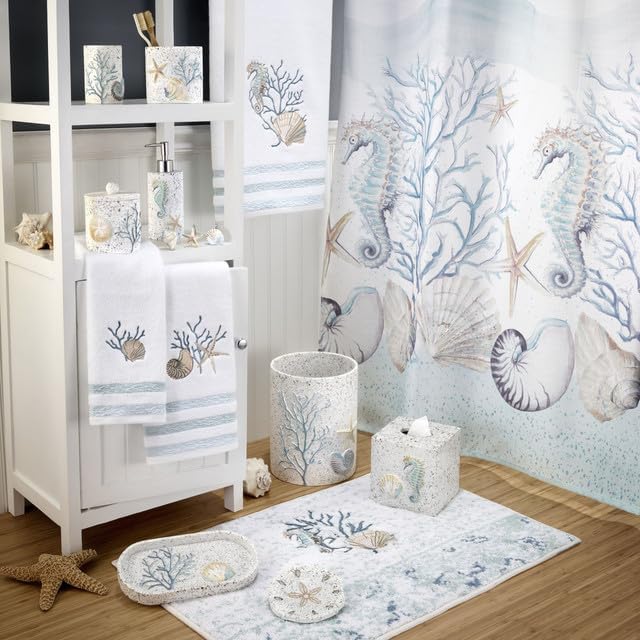 Avanti Linens - Bath Mat, Cotton Bathroom Rug, Sea Inspired Home Decor - Image 2