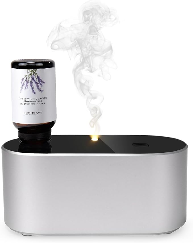 Waterless Diffuser for Essential Oil, Battery Operated Scent Air Aromatherapy by Lecdura