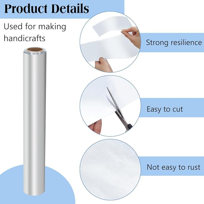 Standard Aluminum Metal Crafts DIY Foil Roll 0.05 mm Thick - Image 3