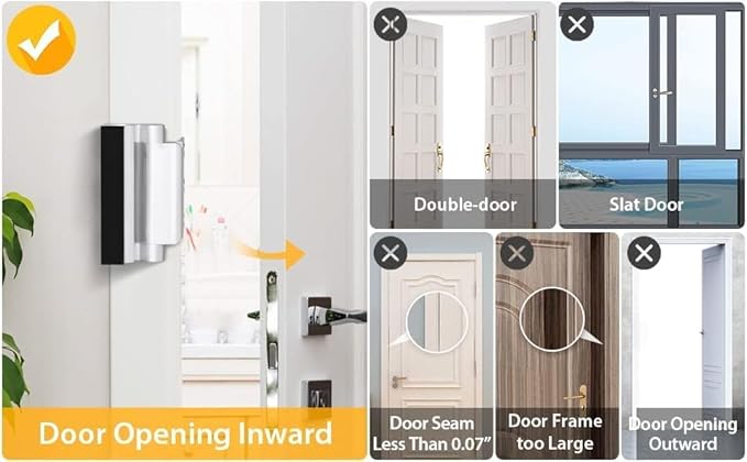 Home Security Door Reinforcement Lock Child proof High Security Door Lock Front - Image 3
