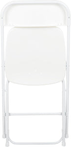 Flash Furniture Hercules Series Plastic Folding Chair - White - 4 Pack 650LB Weight Capacity Comfortable Event Chair-Lightweight Folding Chair - Image 15
