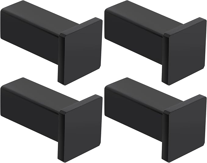 SAYAYO Modern Black Coat Hooks for Wall, Robe Hooks Towel Holder for Bathrooms by SAYAYO