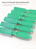 6Pcs Nail Brush for Cleaning Fingernails, Handle Grip Cleaning Brush for Nail - Image 5