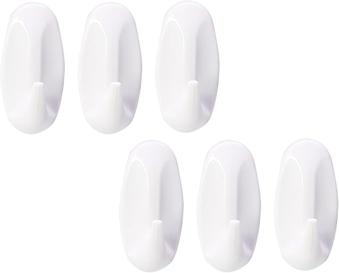 6 Pack Small Utility Hooks, Holds up to 1.5 lb, Damage Free Hanging Hooks - Image 7