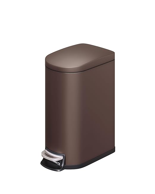 Garvee 2.6 gal / 10 L Metal Bathroom Trash Can by Garvee