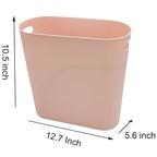 Small Trash Can Plastic Bathroom Wastebasket 3.2 Gallon Slim Garbage Container - Image 4