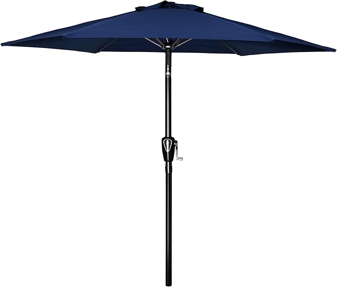 Simple Deluxe 9' Patio Umbrella Outdoor Table Market Yard Umbrella with Push Button Tilt/Crank by SimpleDeluxe