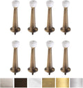 Liberty Premium Door Stoppers Metal Solid Rigid Door Stop Brushed 3" by Litepak