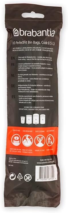 Brabantia PerfectFit Trash Bags Thick Plastic Trash Can Liners - Image 3