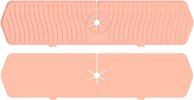 2 Pack Kitchen Faucet Sink Splash Guard, Sink Draining Pad Behind Faucet - Image 8