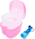 Denture Bath Case Denture Soaking Cup by Keedolla