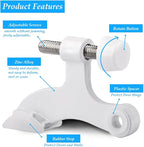OBTANIM 4 Pack Hinge Pin Door Stopper Heavy Duty Metal Adjustable Door Stops - Image 3