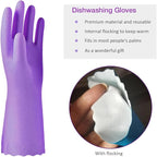 Alimat PluS 4PCS Reusable Cleaning Gloves Latex Free, Dishwashing Gloves - Image 3