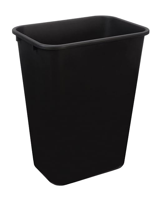 Amazon Basics Rectangular Commercial Office Wastebasket, Space-Saving, 10 Gallon - Image 2