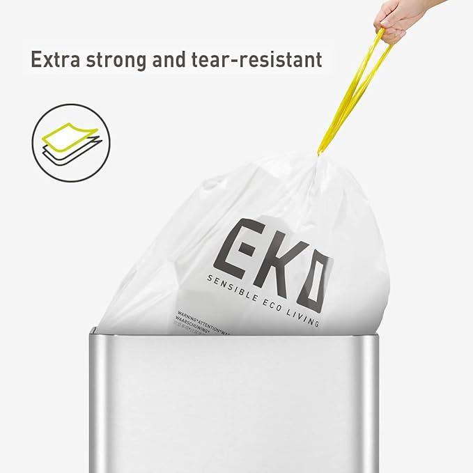 EKO 21 Gallon / 50-90 Liter, Extra-Strong Unscented Garbage Bags, Easy-Dispense - Image 4
