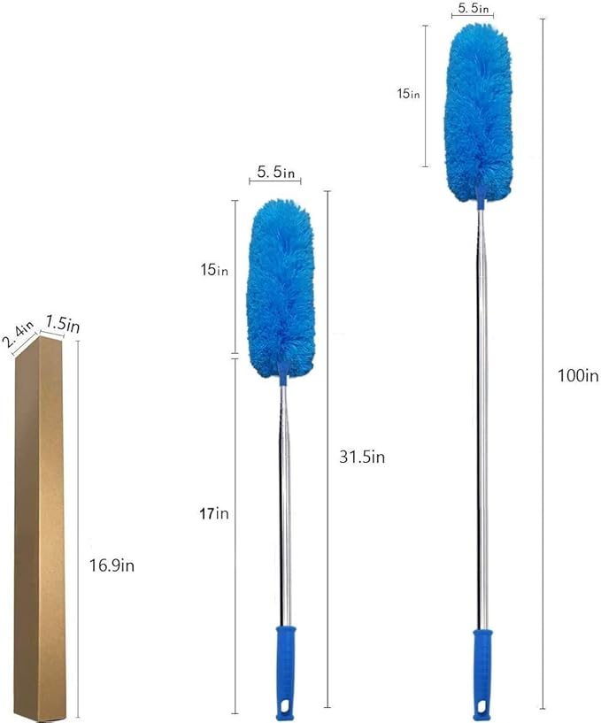 DELUX Microfiber Feather Duster Extendable Duster - Image 3