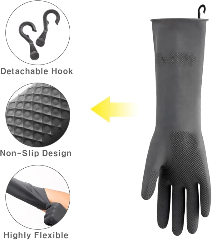 HOMSSEM Dishwashing Gloves - Image 2