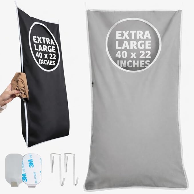 Hanging Laundry Hamper Bag XL, Space Saving over the Door Storage Bags by DONAQ