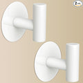 Heavy Duty White Towel Hooks, Stainless Steel Adhesive Coat Hooks by VINHOLD