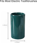 Green Ceramic Toothbrush Holders, Electric Toothbrush Holder - Image 4