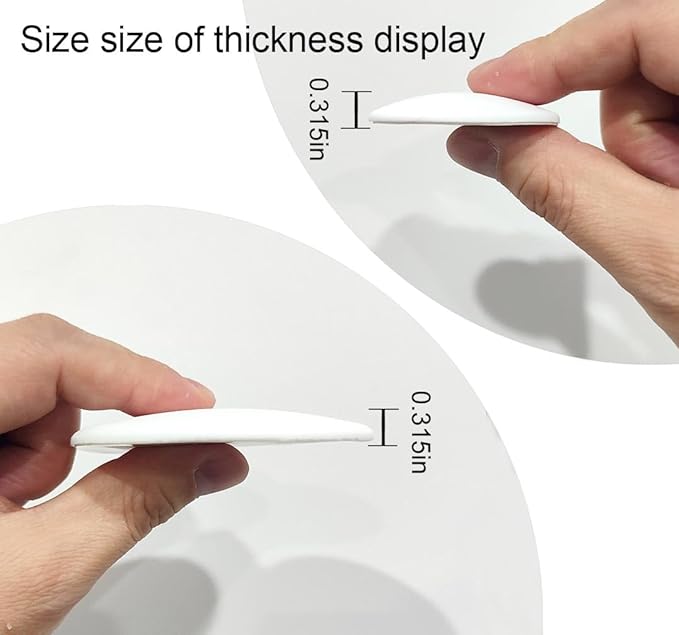 Door Stoppers Door Stops Wall Protector. 2" White Silicone Door Bumpers - Image 3
