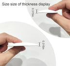 Door Stoppers Door Stops Wall Protector. 3.15" Large Size White Silicone Door - Image 3