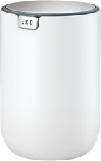 EKO Mini Desk Trash Can with Swing-Top Lid 0.4 Gallon Small Table Round by EKO