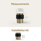KHTUMEWARE 10 Pack 1-1/2 in Floor Door Stopper, Antique Bronze Brushed Door Stop - Image 2