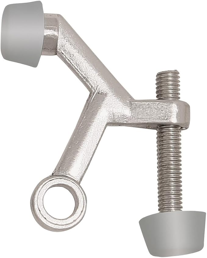 Design House Door Stops, Rubber Cushion Tips, Heavy Duty Zinc Alloy, Easy - Image 2
