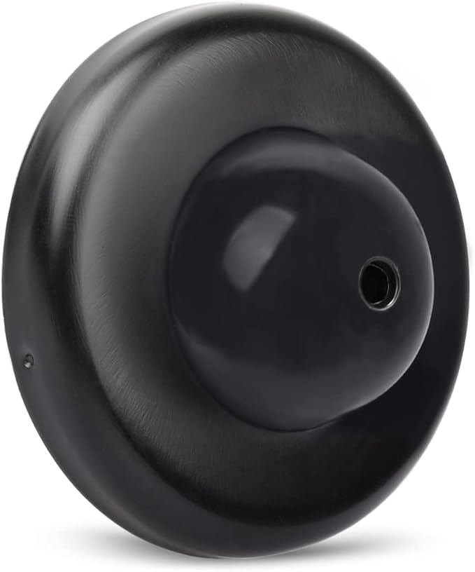 Convex Wall Door Bumper Stop Black – 2-1/2” Outside Diameter Stainless Steel by KOVOSCH
